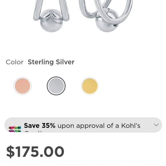 2 Sets Elegant Silver Hoop and Stud Earrings - Picture 8 of 10